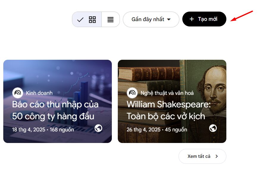 Các bước sử dụng NotebookLM