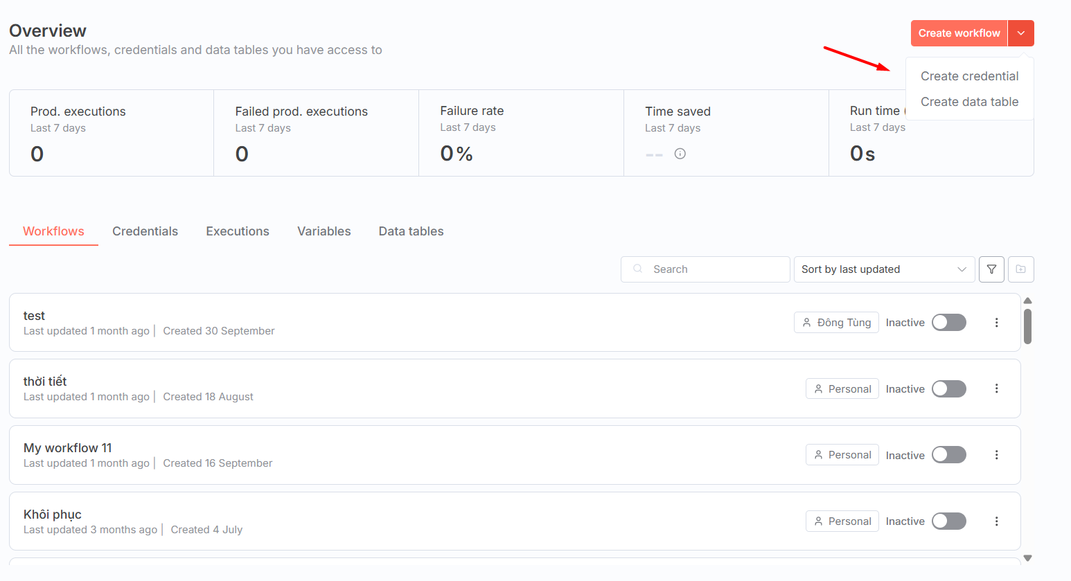 Airtable là gì? Hướng dẫn tích hợp Airtable cho n8n 17 Thêm Credentials vào n8n
