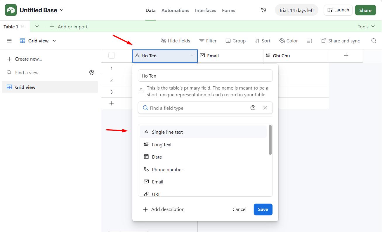 Airtable là gì? Hướng dẫn tích hợp Airtable cho n8n 12 Đăng ký tài khoản Airtable và tạo Base đầu tiên