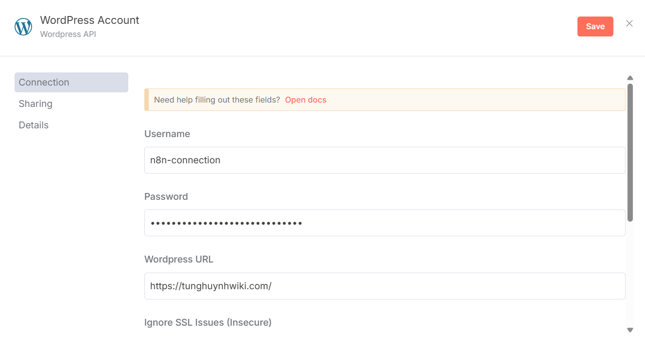 Cấu hình Credential trên n8n