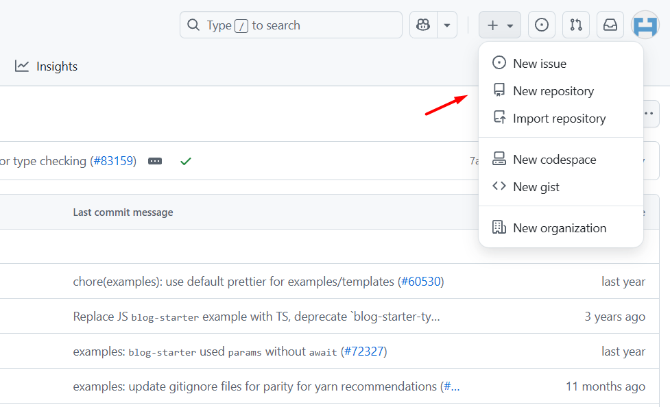 Khởi tạo Repository mới trên GitHub