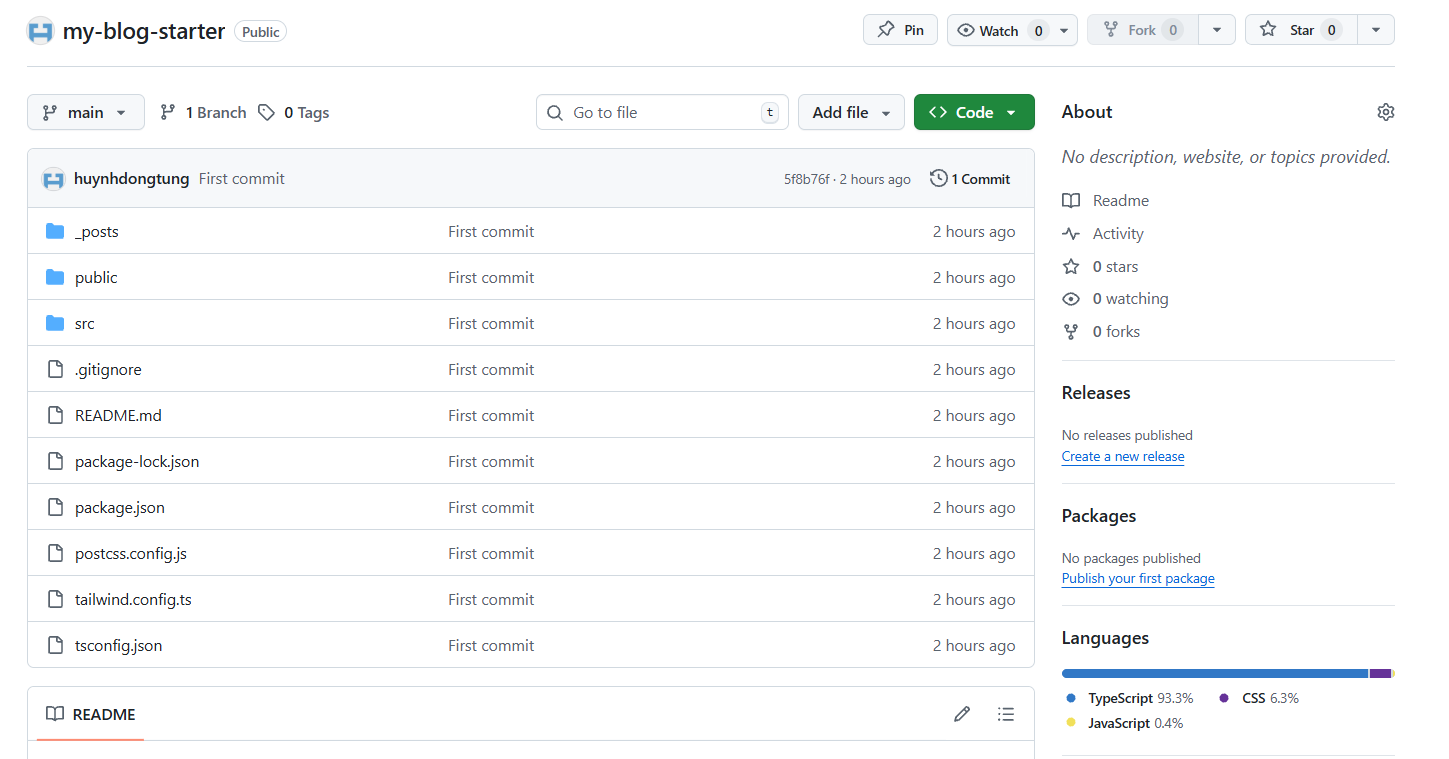 Kết nối và đẩy mã nguồn lên GitHub