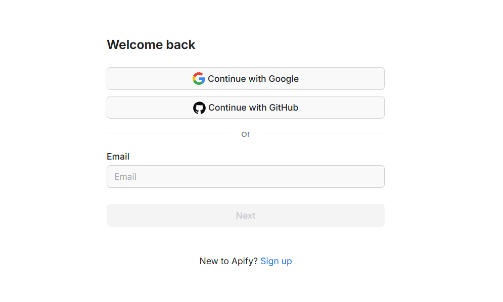 Cách lấy API Token từ Apify
