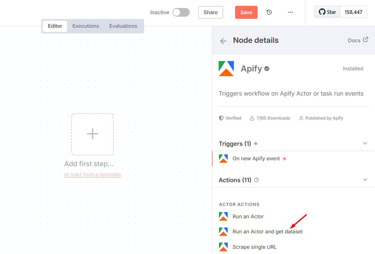 Khởi tạo và cấu hình Node Apify