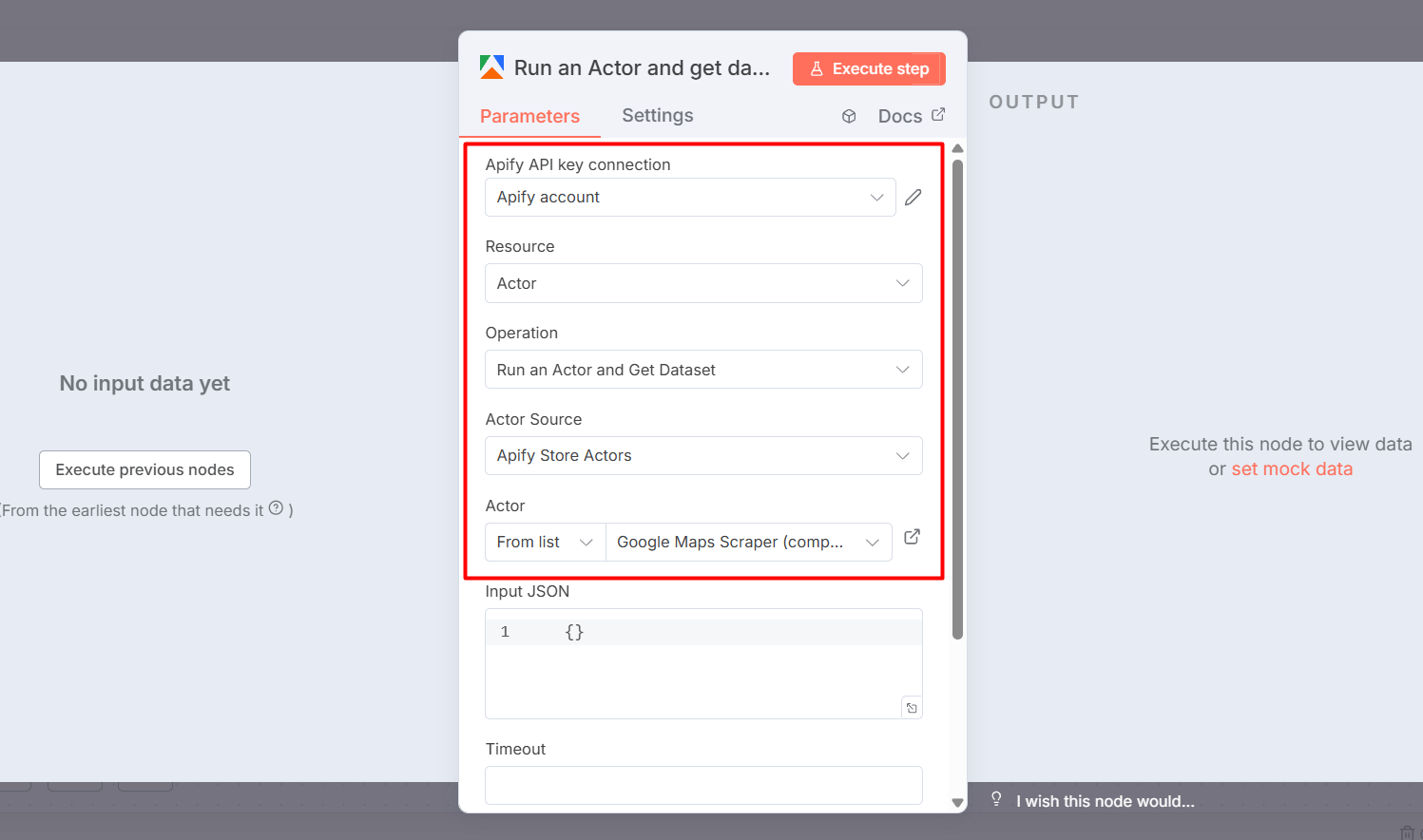 Khởi tạo và cấu hình Node Apify