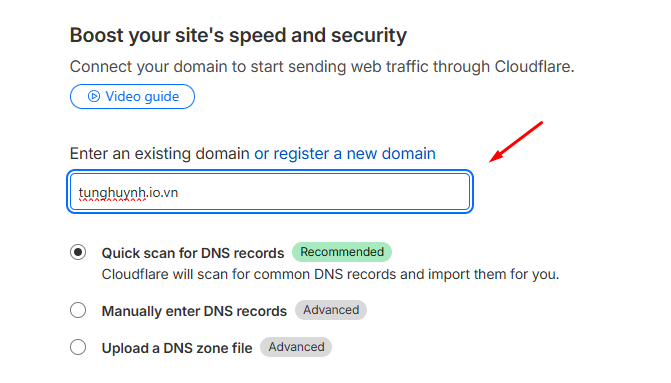 Hướng dẫn cách đăng ký và cấu hình TinoMail tại Tino 18 Thêm tên miền vào Cloudflare