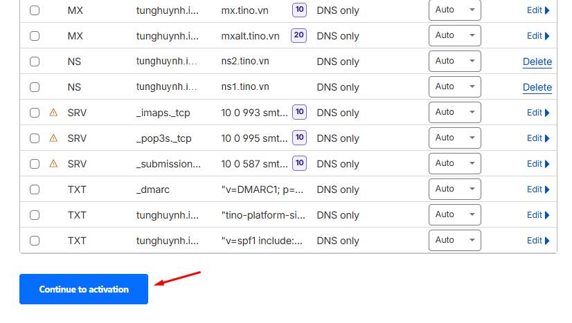 Hướng dẫn cách đăng ký và cấu hình TinoMail tại Tino 20 Thêm tên miền vào Cloudflare