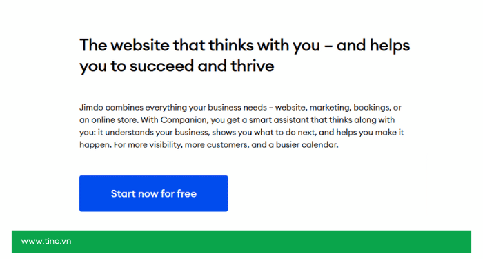 #5. Jimdo Dolphin - Công cụ dành cho doanh nghiệp nhỏ