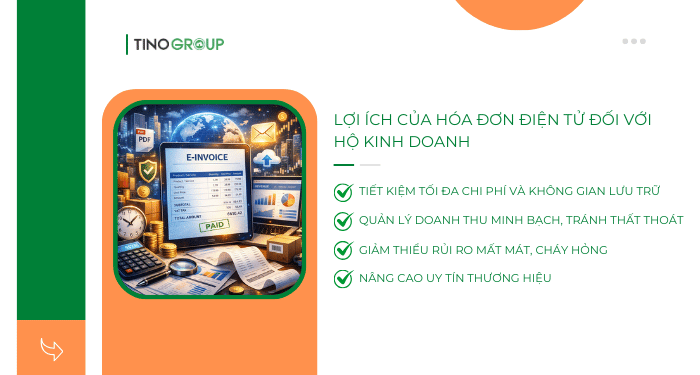 Lợi ích của hóa đơn điện tử đối với hộ kinh doanh