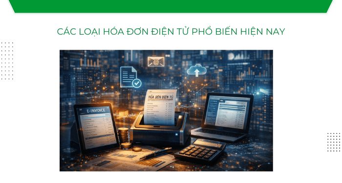 Các loại hóa đơn điện tử phổ biến hiện nay