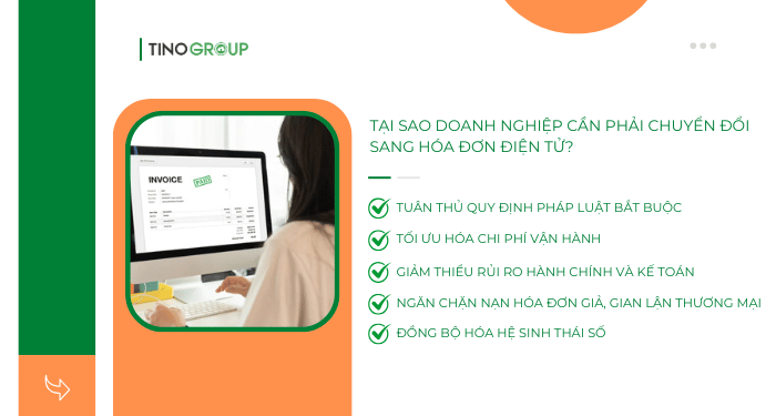 Tại sao doanh nghiệp cần phải chuyển đổi sang hóa đơn điện tử?
