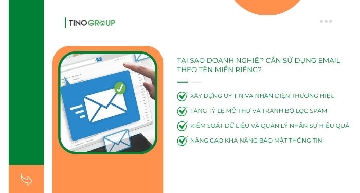 Tại sao doanh nghiệp bắt buộc phải sử dụng email tên miền riêng?