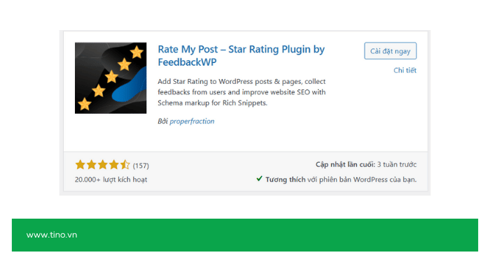 #3. Rate My Post – WP Rating System