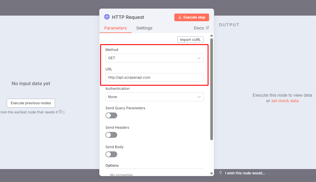 Hướng dẫn cách sử dụng Scraper API với n8n A-Z 8 Thiết lập các thông số cơ bản