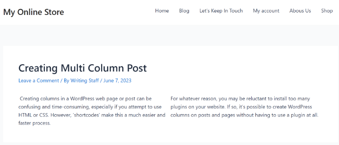Hướng dẫn cách chia cột trong WordPress chuẩn SEO [2025] 5
