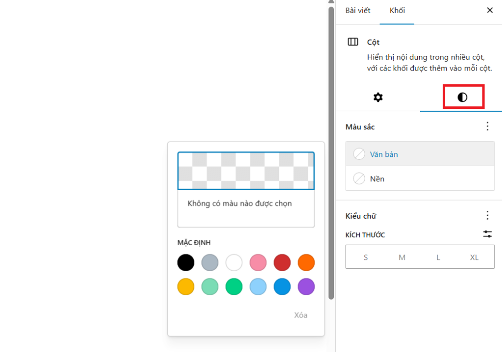 Chia cột trên trình soạn thảo Block Editor (Gutenberg)