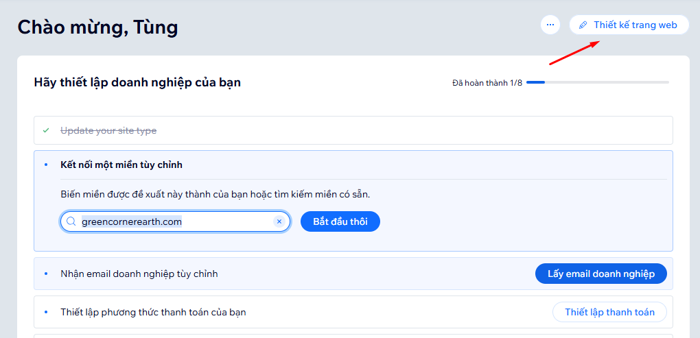 Bắt đầu thiết kế web