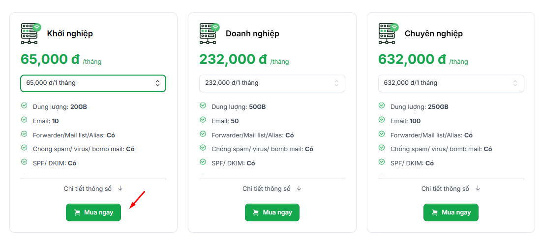 Cách đăng ký email tên miền công ty đơn giản nhất với TinoMail 3 Quy trình đăng ký dịch vụ email tên miền tại Tino