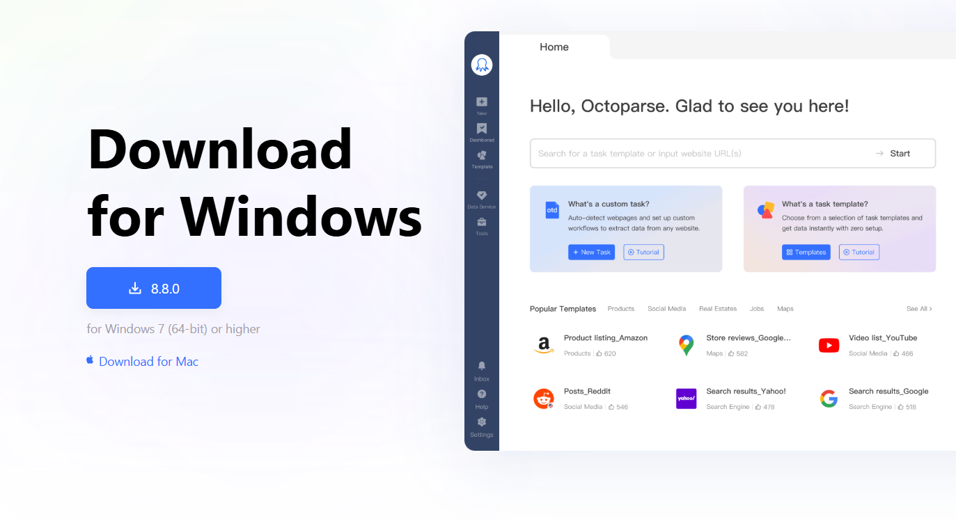 Octoparse là gì? Giải pháp "cào" dữ liệu website tự động không cần code 4 Tải và thiết lập tài khoản