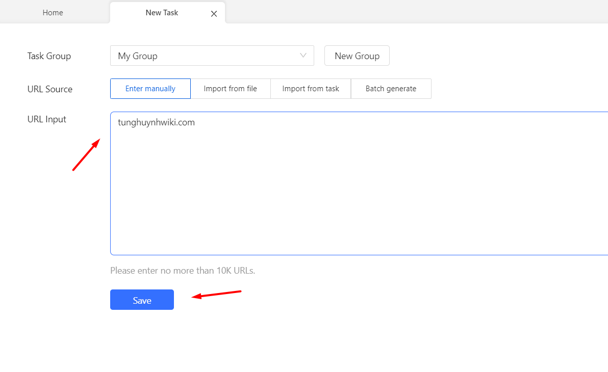 Octoparse là gì? Giải pháp "cào" dữ liệu website tự động không cần code 10 Nhập địa chỉ website (URL)