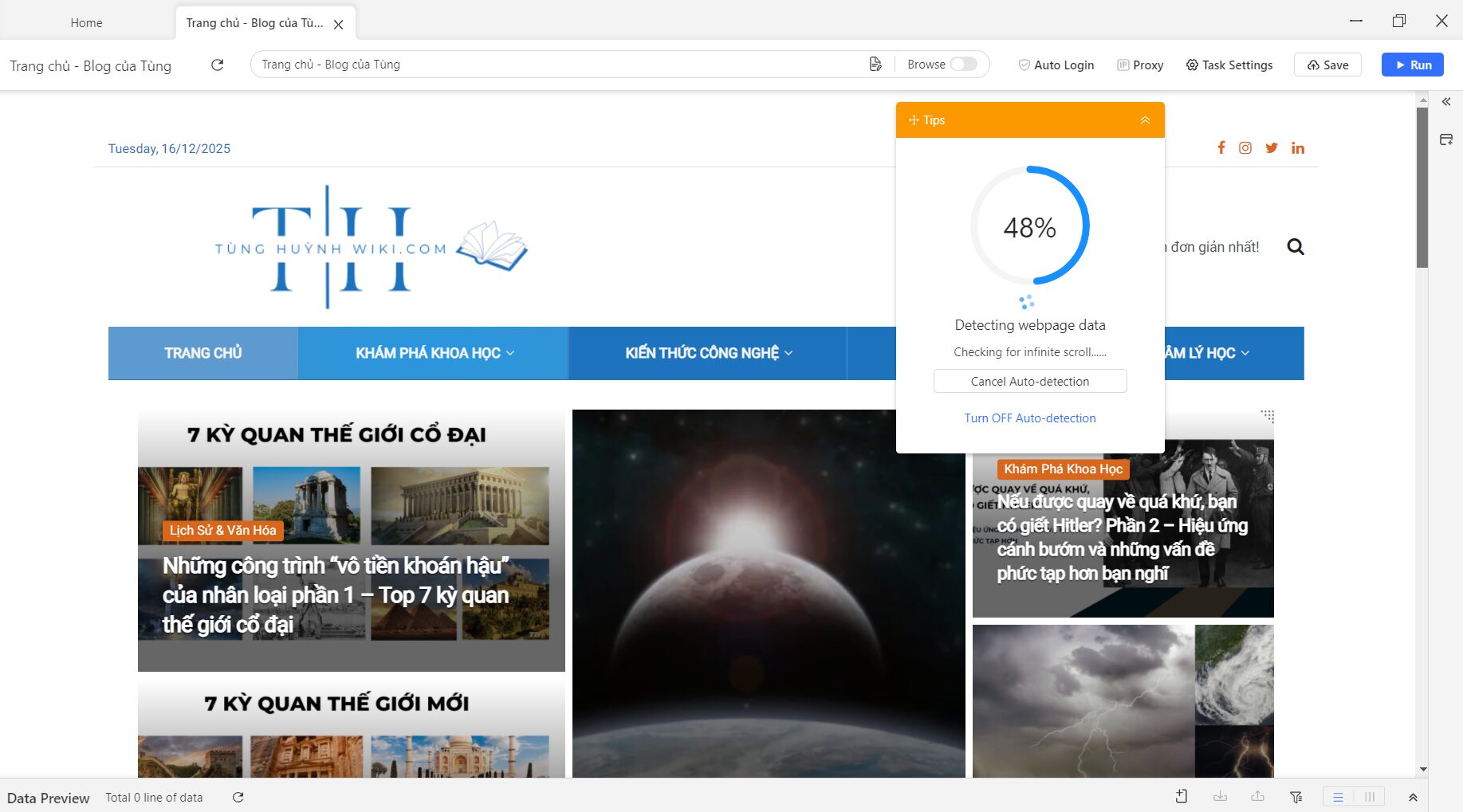 Octoparse là gì? Giải pháp "cào" dữ liệu website tự động không cần code 11 Chọn dữ liệu cần lấy (Thao tác Point-and-Click)
