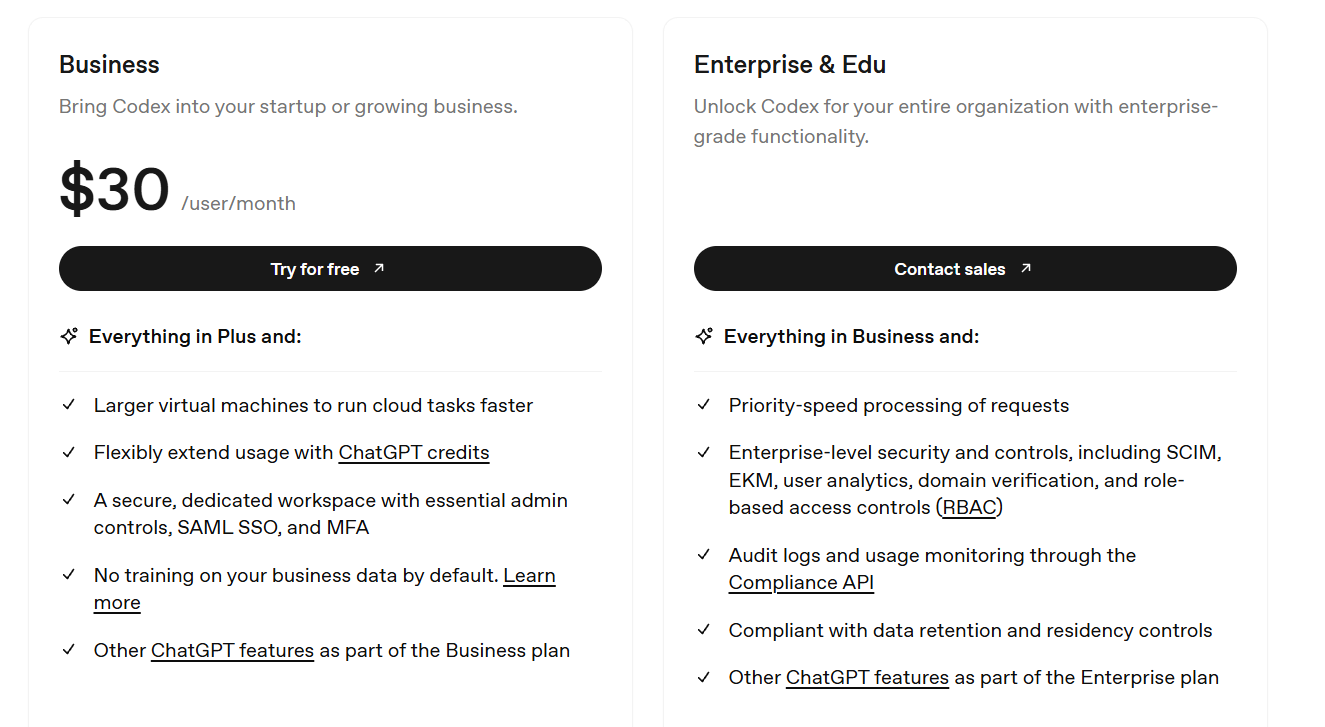 Codex GPT là gì? Giải mã mô hình AI đã thay đổi tư duy lập trình hiện đại 8 Các gói đăng ký (Subscription Plans)