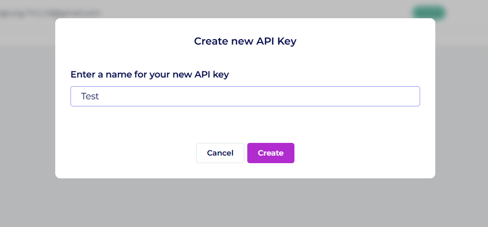 Lấy API Key