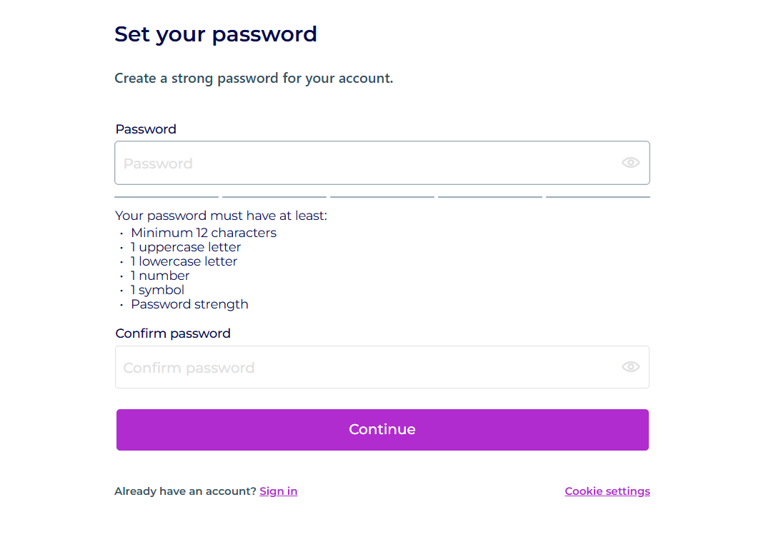 Tạo tài khoản và kích hoạt dùng thử