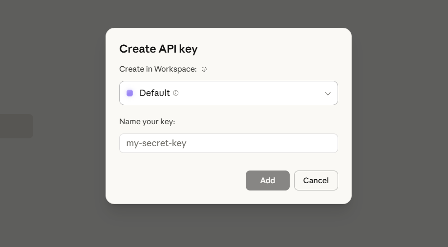 Đặt tên và khởi tạo API Key