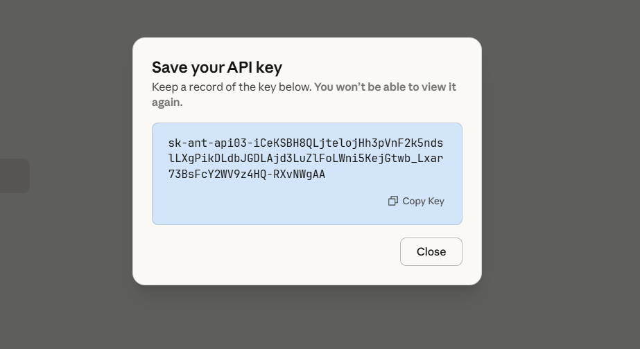 Đặt tên và khởi tạo API Key