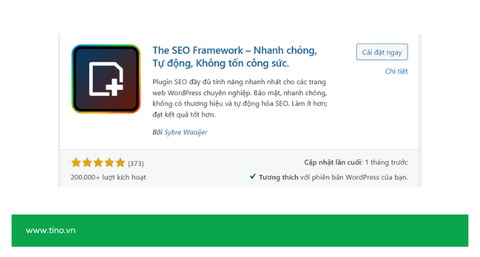 #6. The SEO Framework - Tốc độ và hiệu suất tối đa