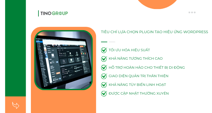 Tiêu chí lựa chọn plugin tạo hiệu ứng WordPress