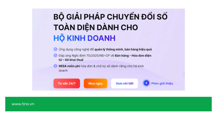 MISA eShop - Chuẩn hóa tài chính và hóa đơn điện tử