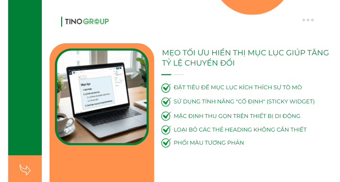 Mẹo tối ưu hiển thị mục lục giúp tăng tỷ lệ chuyển đổi