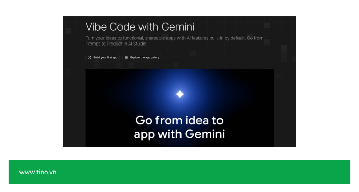 #1. Vibe Code Gemini AI Studio