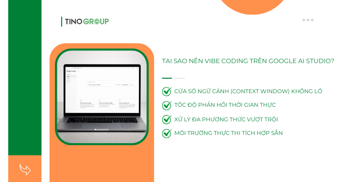 Tại sao nên Vibe Coding trên Google AI Studio?