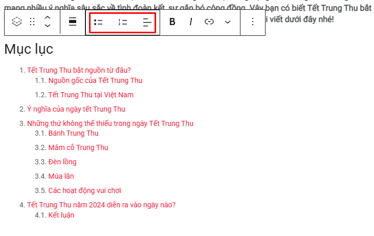 Sử dụng Block Editor