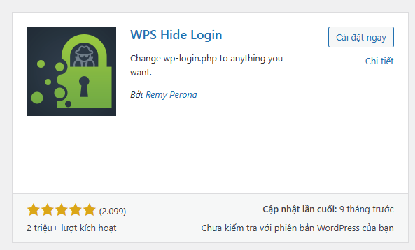 Sử dụng Plugin WPS Hide Login