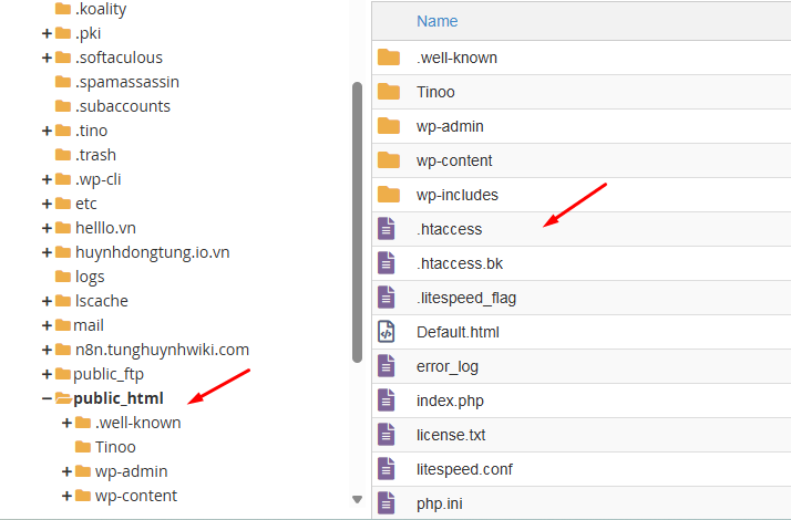 Chỉnh sửa file .htaccess (Tạo đường dẫn ảo)