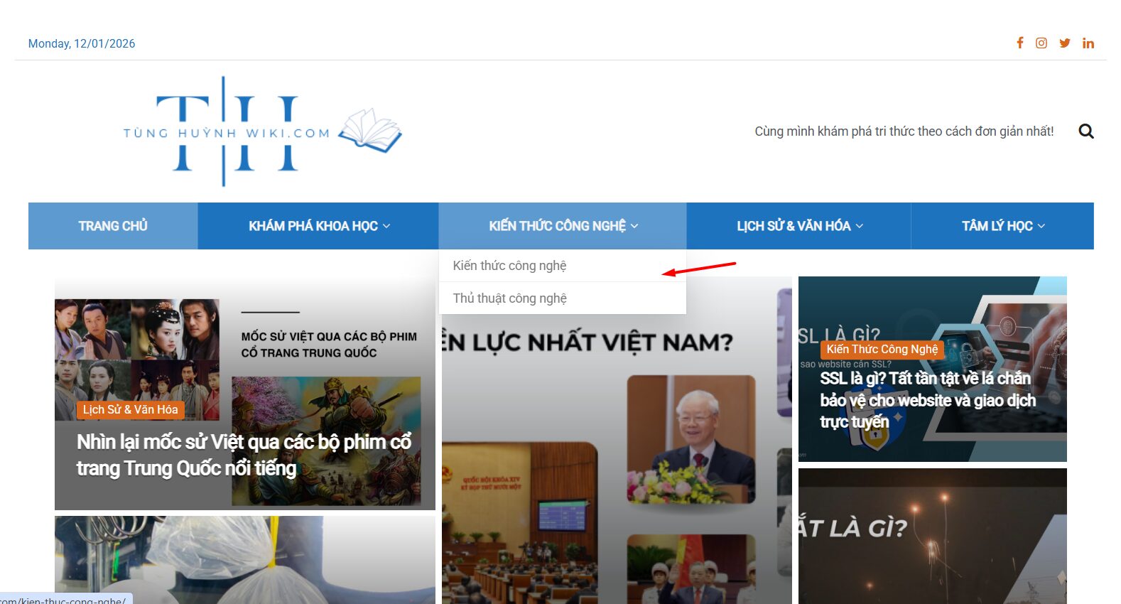 Tạo menu đa cấp qua trình tạo menu cổ điển của WordPres