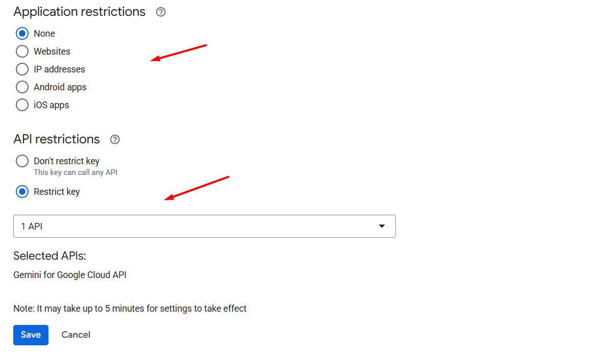 Tạo và bảo mật API Key