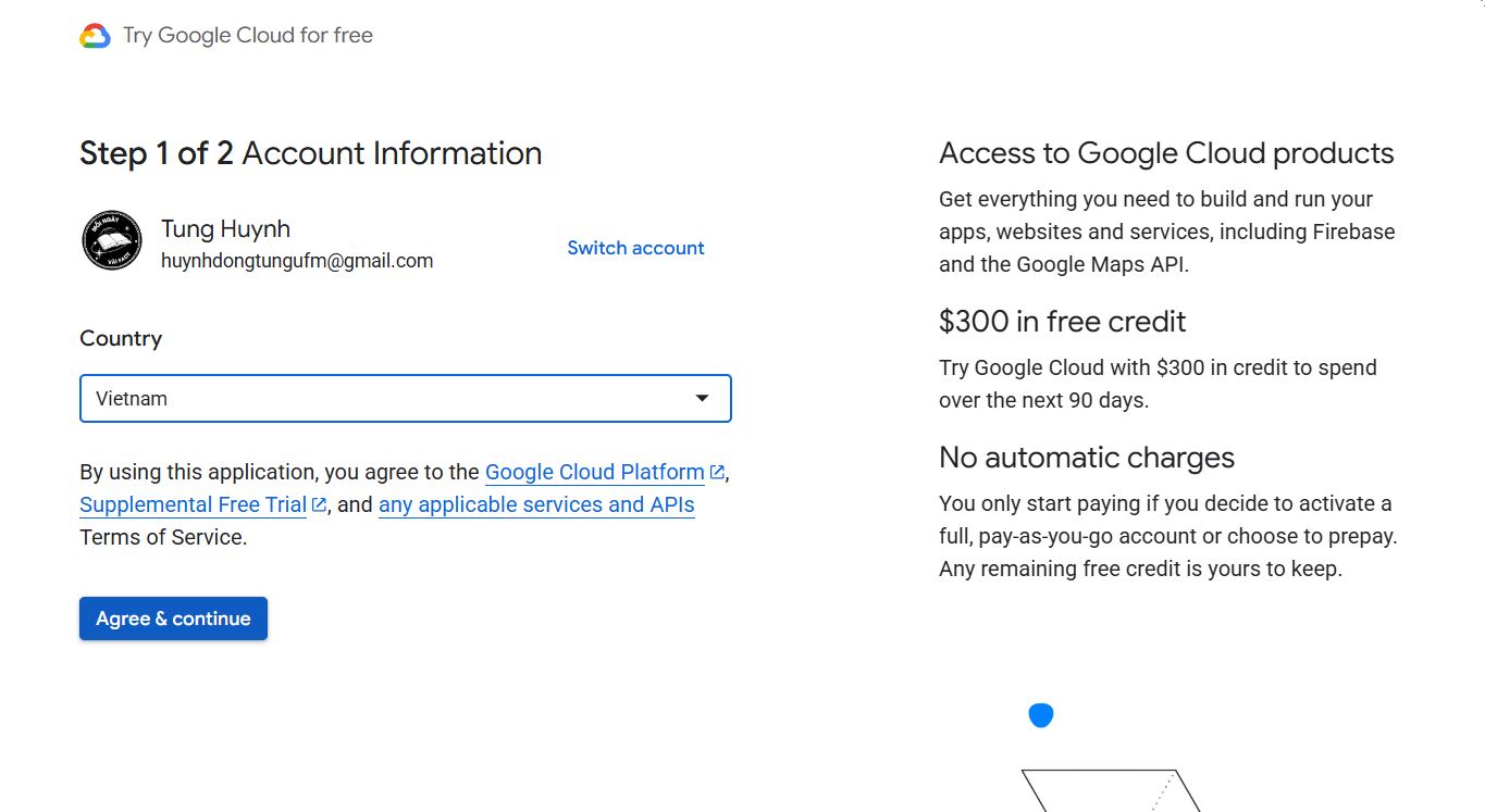 Thiết lập thông tin quốc gia