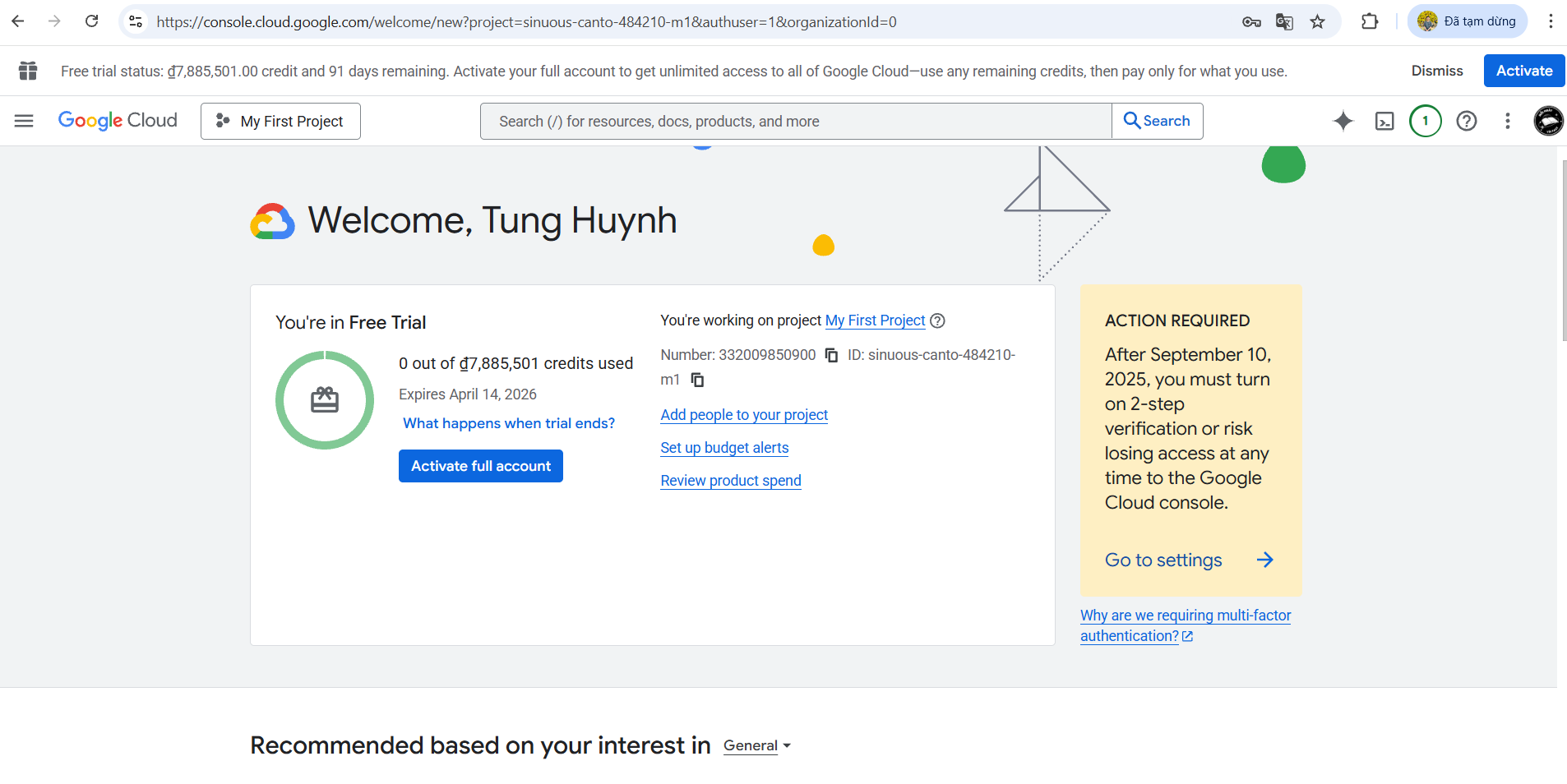  Hoàn tất và truy cập Console