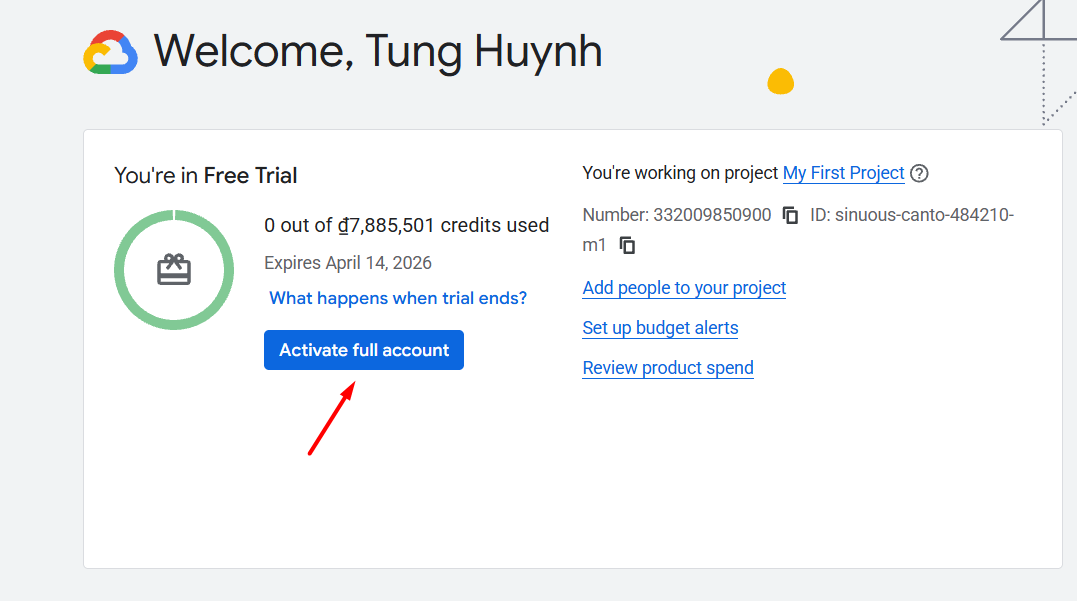  Hoàn tất và truy cập Console