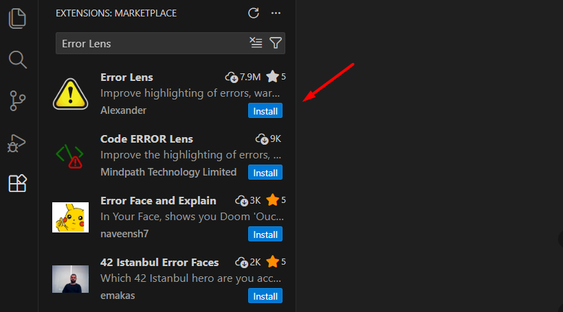 Error Lens – Phát hiện lỗi tức thì