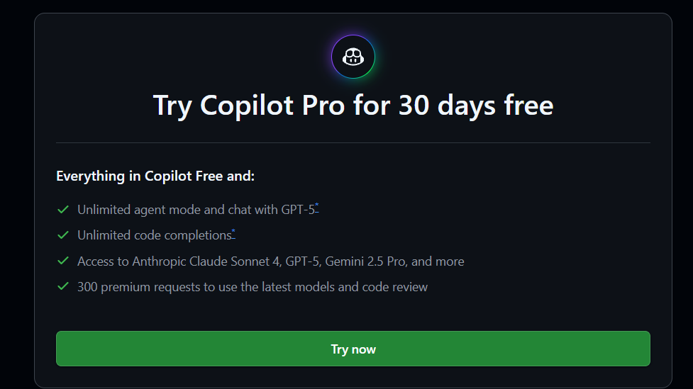 Cách đăng ký sử dụng GitHub Copilot miễn phí