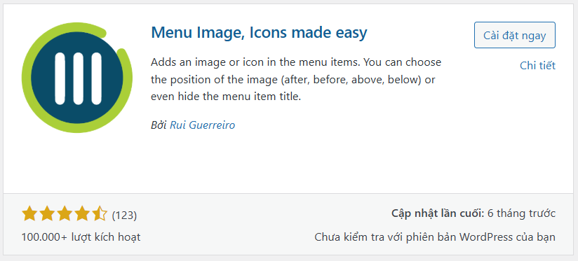 Cách 1: Sử dụng Plugin "Menu Image" (Dành cho theme cổ điển & hybrid)