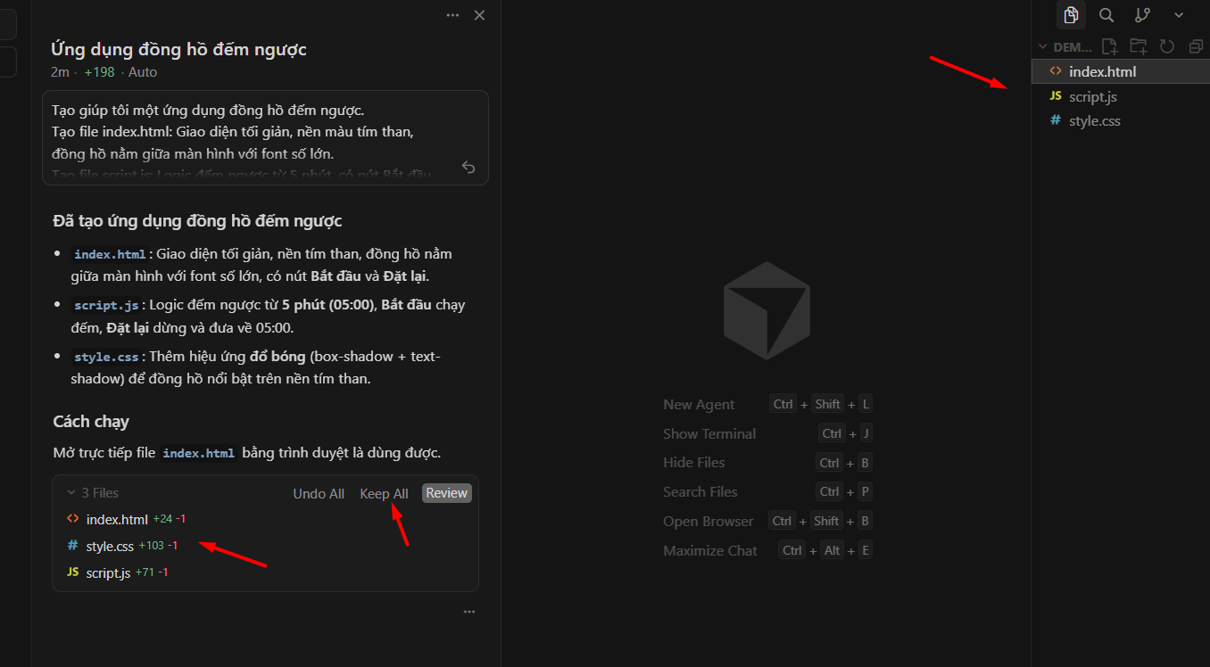 Tạo ứng dụng web bằng Vibe Coding