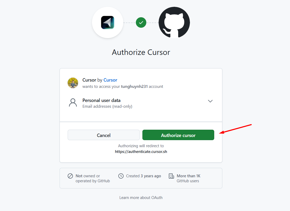 Hướng dẫn tải và đăng ký tài khoản Cursor