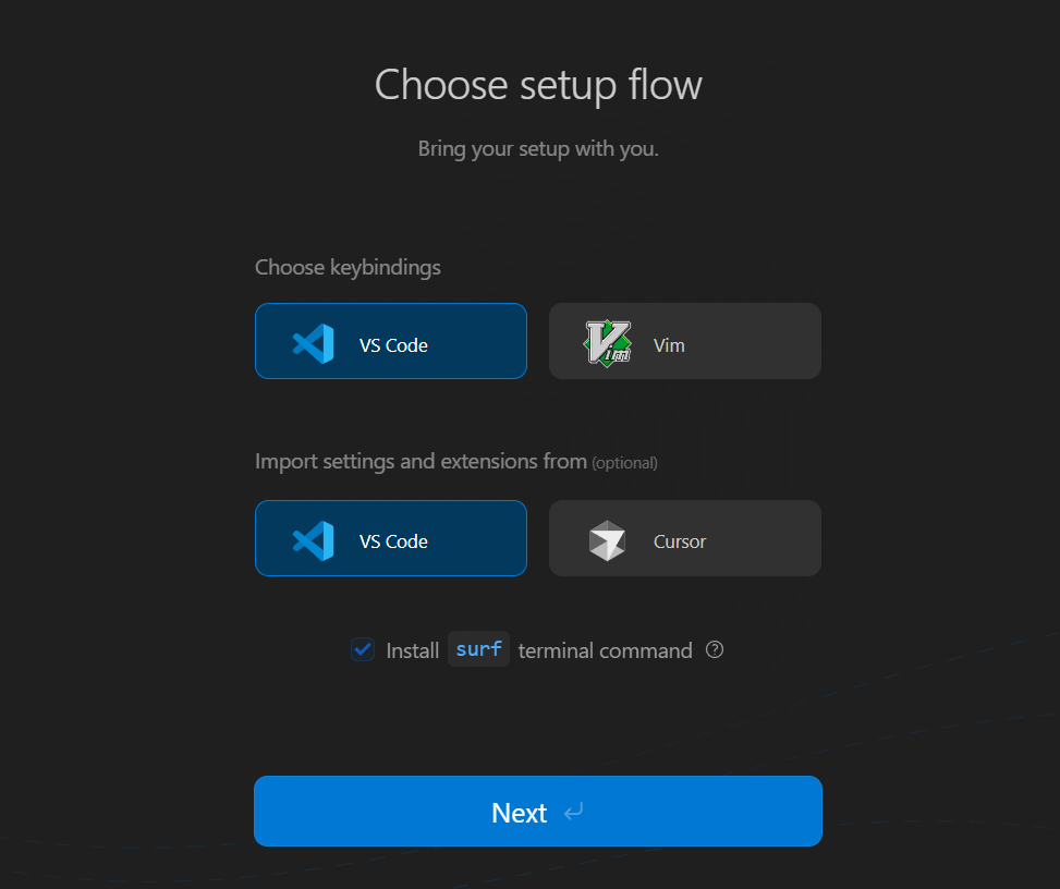 Cài đặt và đăng ký tài khoản Windsurf